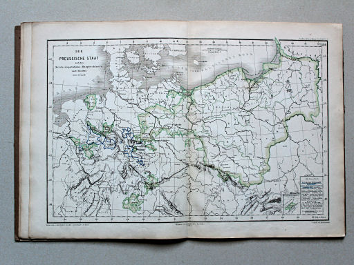 Atlas zur Geschichte des Preussischen Staates, 1866
5. Der Preussische Staat nach dem Reichsdeputations-Hauptschlusse vom 25. Febr. 1803