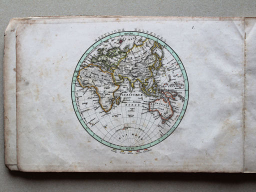 Weiland, Geographisch-statistischer Taschen-Atlas, 1838
1. Oestliche Halbkugel