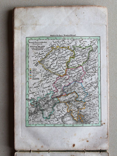 Weiland, Geographisch-statistischer Taschen-Atlas, 1838
12. Die Kaiserl. Österreichischen Provinzen in Deutschland u. das Fürstenthum Liechtenstein