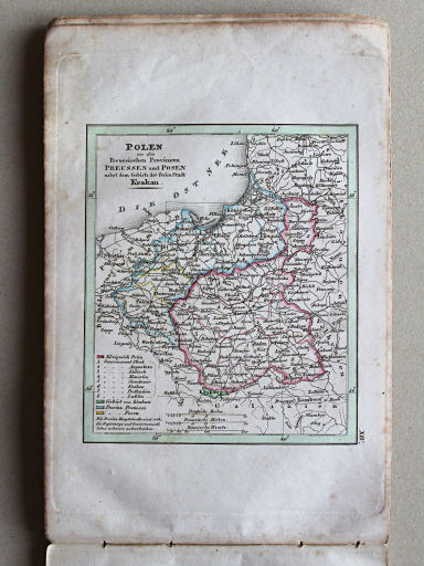 Weiland, Geographisch-statistischer Taschen-Atlas, 1838
14. Polen un die Preussischen Provinzen Preussen und Posen nebst der freien Stadt Krakau