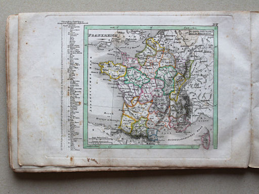 Weiland, Geographisch-statistischer Taschen-Atlas, 1838
17. Frankreich