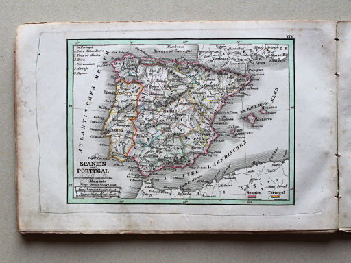 Weiland, Geographisch-statistischer Taschen-Atlas, 1838
19. Spanien und Portugal