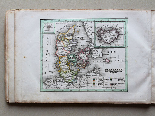 Weiland, Geographisch-statistischer Taschen-Atlas, 1838
21. Daenemark mit seinen Nebenländern in Europa