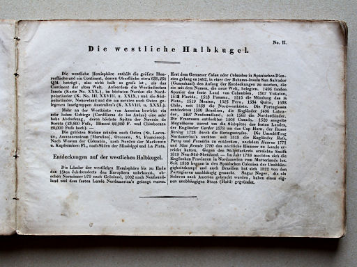 Weiland, Geographisch-statistischer Taschen-Atlas, 1838
2. Die westliche Halbkugel