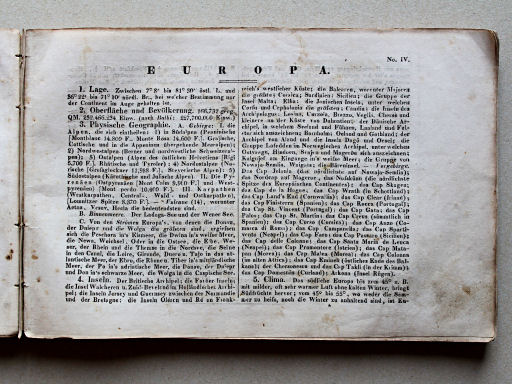 Weiland, Geographisch-statistischer Taschen-Atlas, 1838
4. Europa