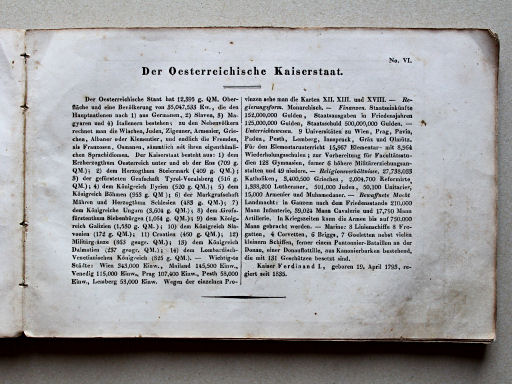 Weiland, Geographisch-statistischer Taschen-Atlas, 1838
6. Der Oesterreichische Kaiserstaat