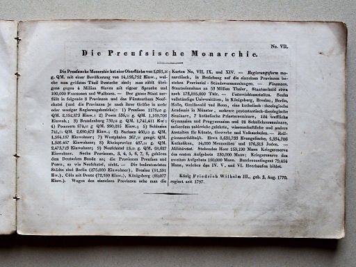 Weiland, Geographisch-statistischer Taschen-Atlas, 1838
7. Die Preußische Monarchie