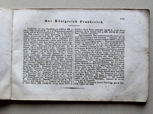 Weiland, Geographisch-statistischer Taschen-Atlas, 1838
17. Das Königreich Frankreich