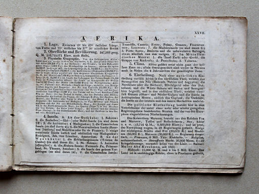 Weiland, Geographisch-statistischer Taschen-Atlas, 1838
27. Afrika