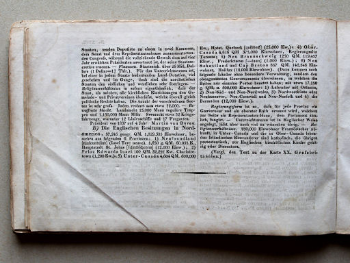 Weiland, Geographisch-statistischer Taschen-Atlas, 1838
29. Vereinigte Staaten von Nordamerica, und Britische Besitzungen in Nordamerica