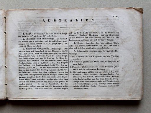 Weiland, Geographisch-statistischer Taschen-Atlas, 1838
31. Australien