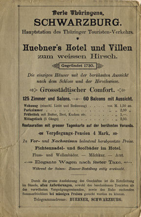 Thüringer Touristen-Karte
83-3. Schwarzburg