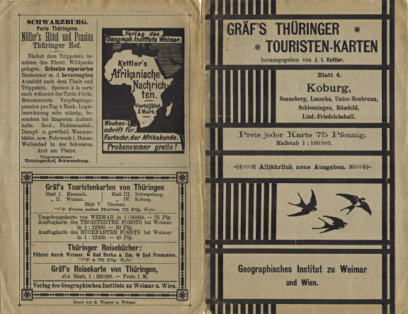 Thüringer Touristen-Karte
83-4. Koburg