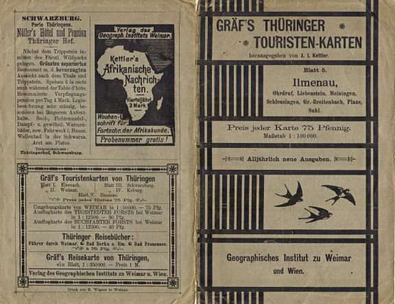 Thüringer Touristen-Karte
83-5. Ilmenau