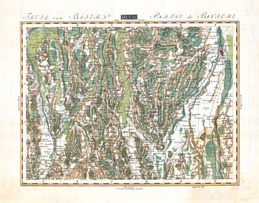 Topographisch-militairische Charte von Teutschland
Theil von Baiern. Partie de Bavière.
Sect. 155: Augsburg