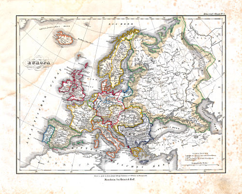 Glaser's Atlas über alle Theile der Erde (1842)
2. Europa