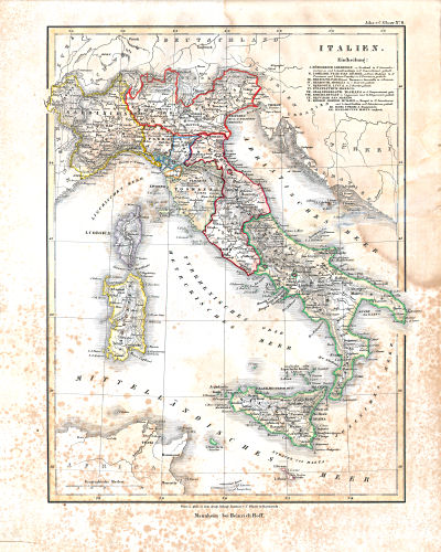 Glaser's Atlas über alle Theile der Erde (1842)
6. Italien