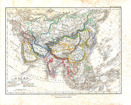 Glaser's Atlas über alle Theile der Erde (1842)
21. Asien