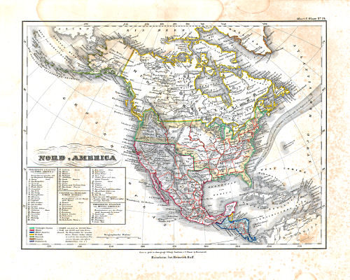 Glaser's Atlas über alle Theile der Erde (1842)
24. Nord-America