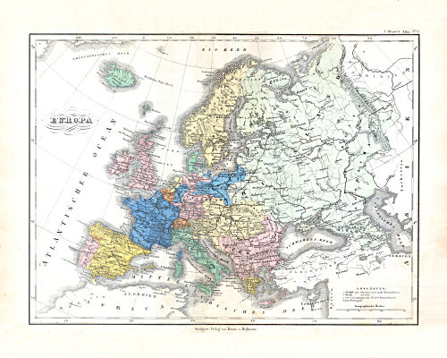 Glaser's Geographischer Hand-Atlas (1863)
2. Europa