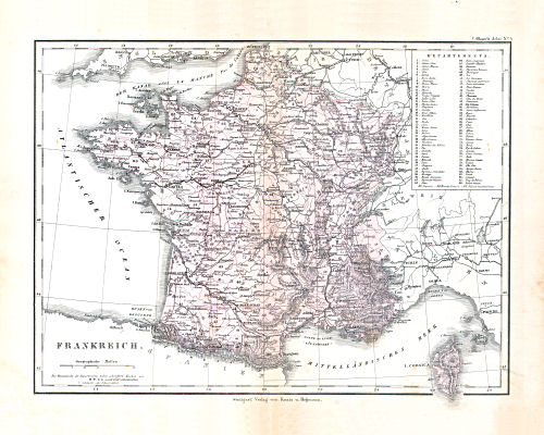 Glaser's Geographischer Hand-Atlas (1863)
4. Frankreich