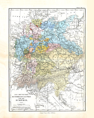 Glaser's Geographischer Hand-Atlas (1863)
7. Die Deutschen Bundesstaaten und die Schweiz