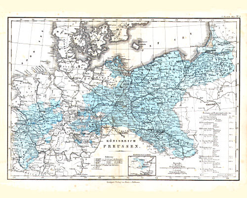 Glaser's Geographischer Hand-Atlas (1863)
9. Königreich Preussen