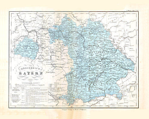 Glaser's Geographischer Hand-Atlas (1863)
10. Königreich Baiern