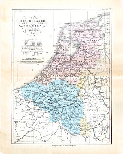 Glaser's Geographischer Hand-Atlas (1863)
15. Niederlande Belgien Luxemburg