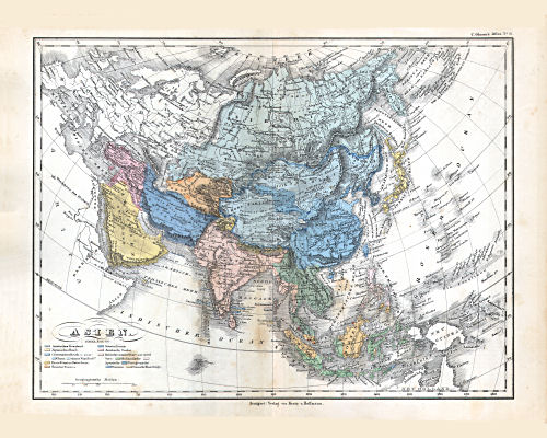 Glaser's Geographischer Hand-Atlas (1863)
21. Asien