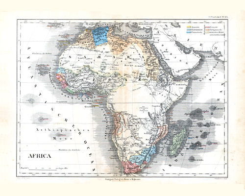 Glaser's Geographischer Hand-Atlas (1863)
23. Africa