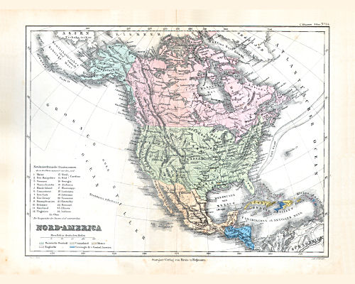 Glaser's Geographischer Hand-Atlas (1863)
24. Nord-America