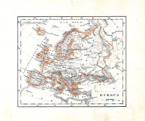 Glaser's Kleiner Atlas (ca. 1848)
3. Europa