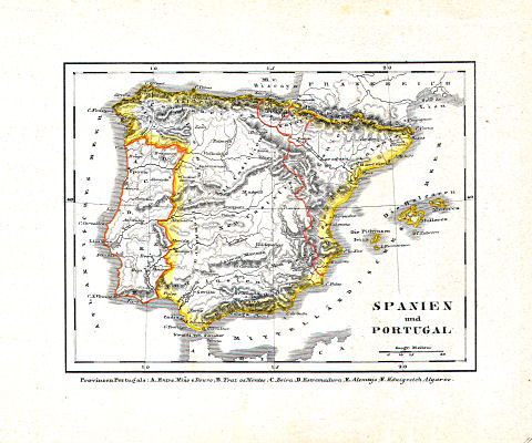 Glaser's Kleiner Atlas (ca. 1848)
11. Spanien und Portugal