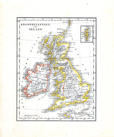 Glaser's Kleiner Atlas (ca. 1848)
15. Grossbritannien und Irland
