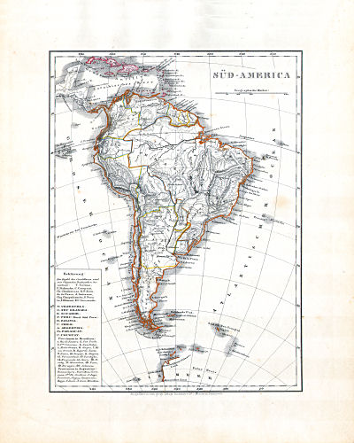 Dr. Carl Glaser's Schul-Atlas (1846)
25. Süd-America