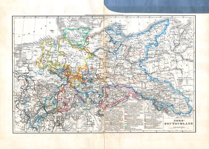 Dr. Carl Glaser's Schul-Atlas (1846)
9. Nordwestliches Deutschland