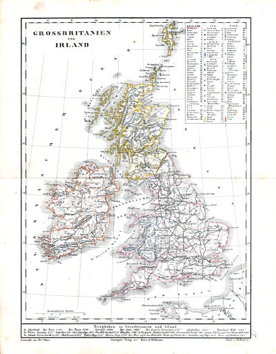 Dr. Carl Glaser's Schul-Atlas (1854)
17. Grossbritannien und Irland