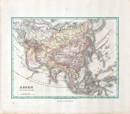 Glaser's Topisch-Physikalischer Atlas (1844)
3. Asien in physikalischer Beziehung