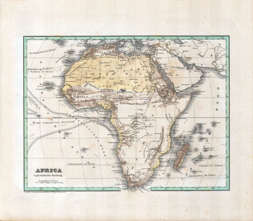Glaser's Topisch-Physikalischer Atlas (1844)
4. Africa in physikalischer Beziehung