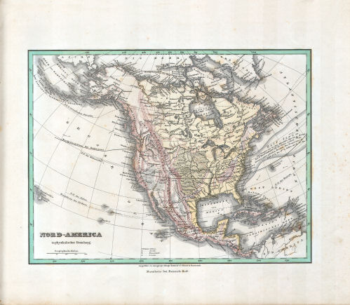 Glaser's Topisch-Physikalischer Atlas (1844)
5. Nord-America in physikalischer Beziehung