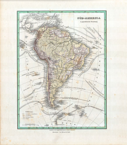 Glaser's Topisch-Physikalischer Atlas (1844)
6. Süd-America in physikalischer Beziehung