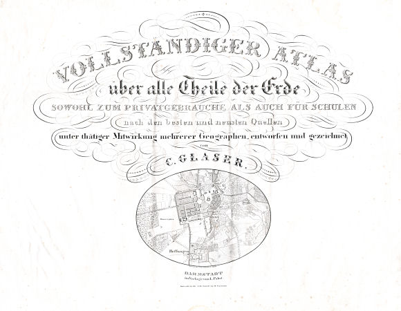 Glaser's Vollständiger Atlas (1840)
Titelpagina