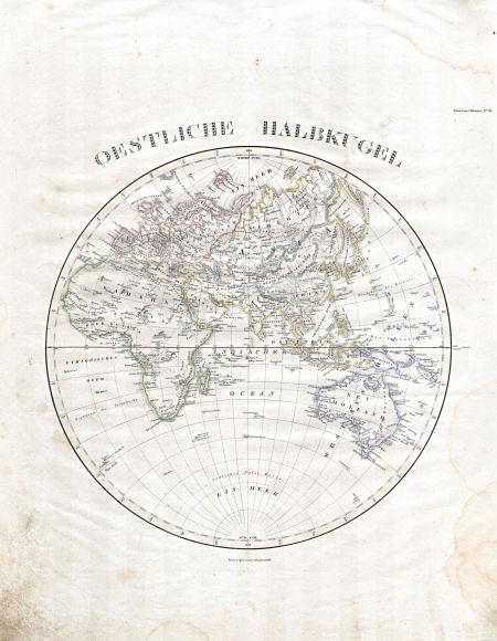 Glaser's Vollständiger Atlas (1840)
2. Oestliche Halbkugel