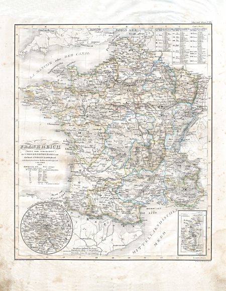 Glaser's Vollständiger Atlas (1840)
9. Frankreich