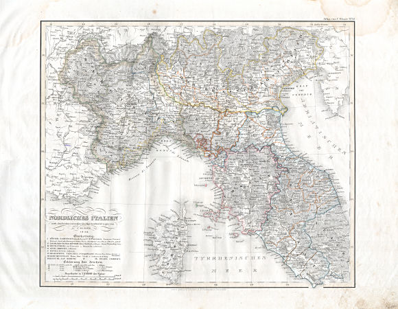 Glaser's Vollständiger Atlas (1840)
11. Nördliches Italien