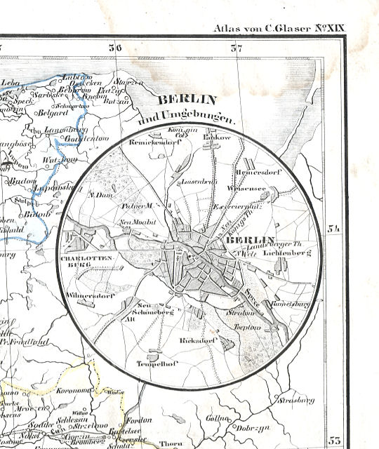 Glaser's Vollständiger Atlas (1840)
19a. Berlin und Umgebungen