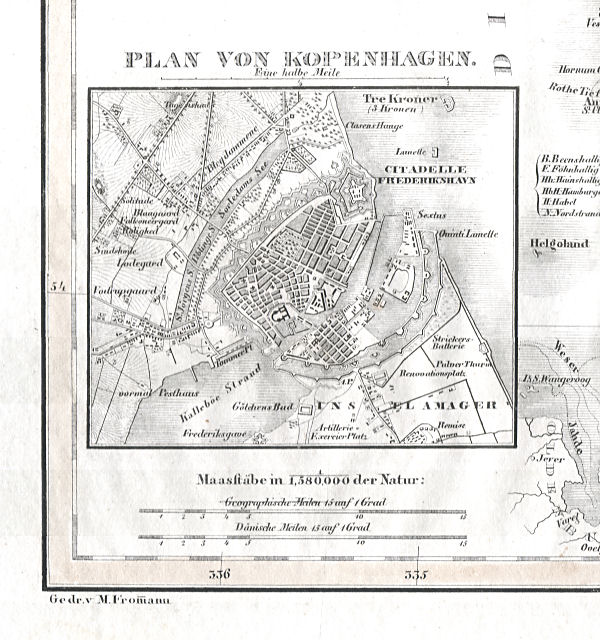 Glaser's Vollständiger Atlas (1840)
22c. Plan von Kopenhagen