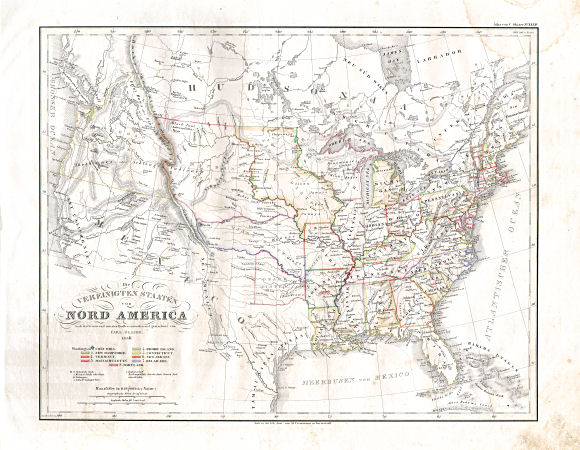 Glaser's Vollständiger Atlas (1840)
34. Die Vereinigten Staaten von Nord America