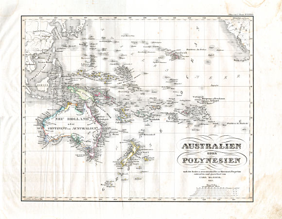 Glaser's Vollständiger Atlas (1840)
36. Australien oder Polynesien